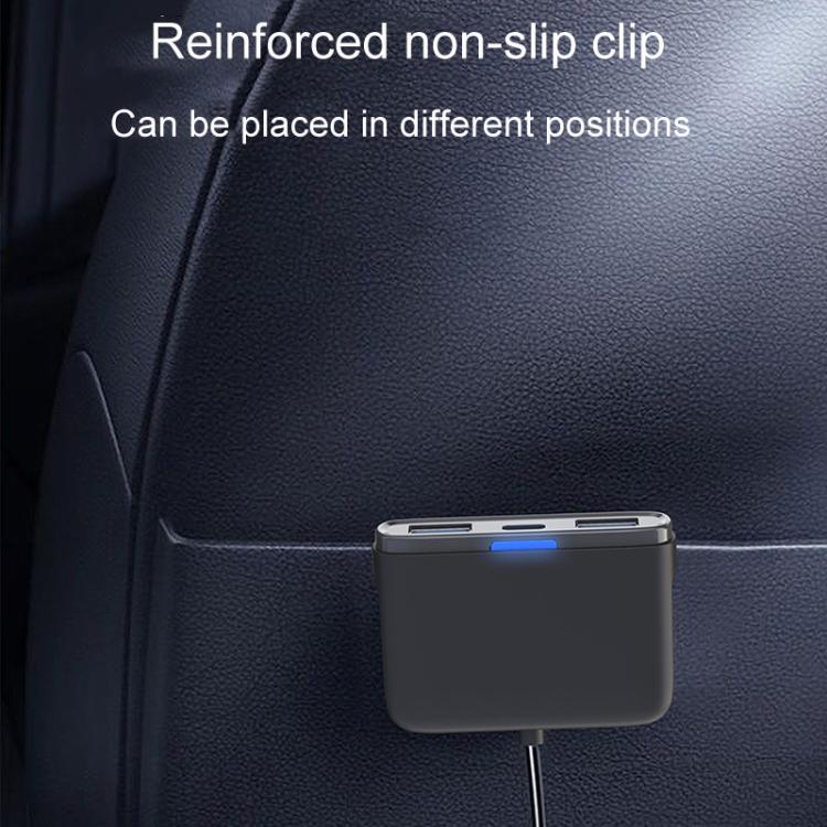 GE01 Powerful Output Colorful Ambient Lights Car Quick Charger - Car Charger by PMc TechLife | Online Shopping South Africa | PMc TechLife | Buy Now Pay Later Mobicred