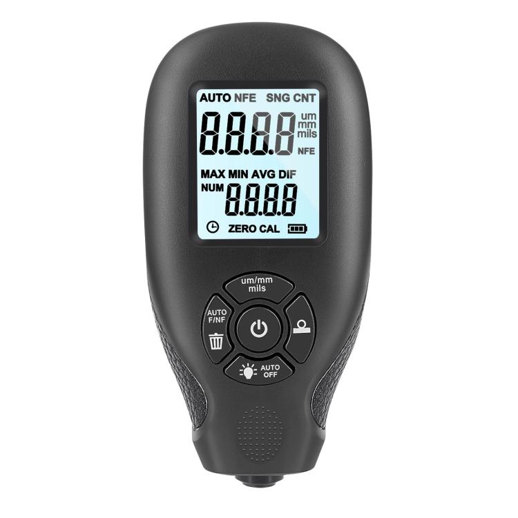 High-Precision Anti-Slip Paint Coating Thickness Gauge(Black) - Coating Thickness Gauge by PMC TechLife | Online Shopping South Africa | PMC TechLife | Buy Now Pay Later Mobicred