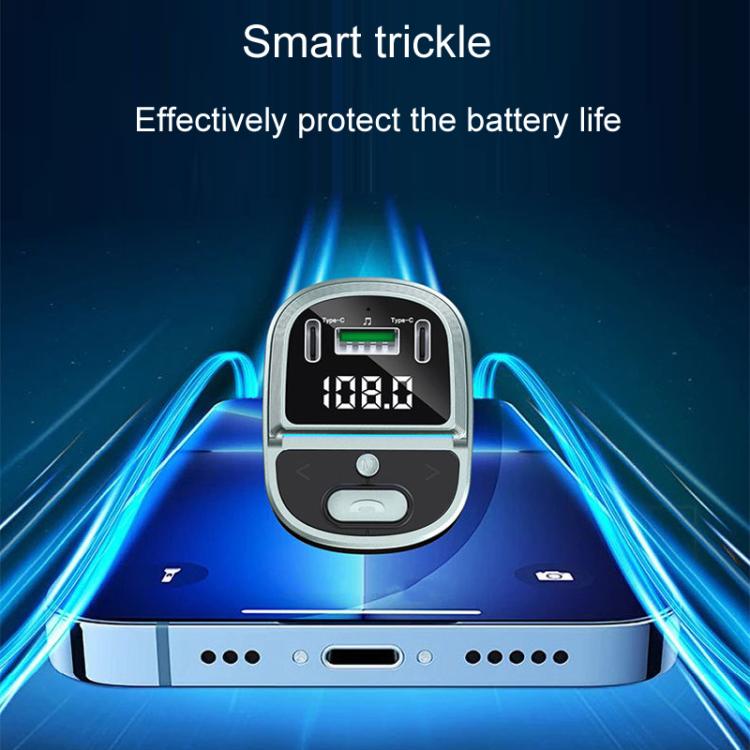 GZ07 Car Voltage Digital Display Fast Charger Vehicle MP3 Bluetooth Player - Car Charger by PMc TechLife | Online Shopping South Africa | PMc TechLife | Buy Now Pay Later Mobicred