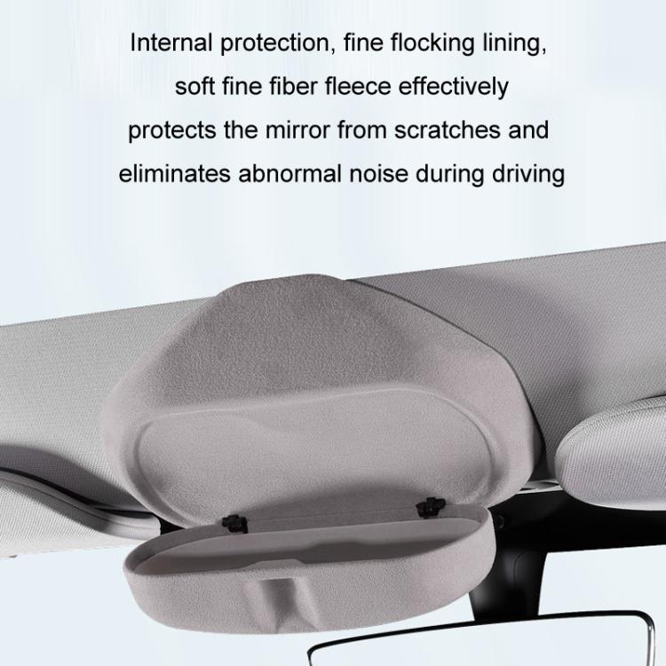 For Tesla Suede Leather Glasses Storage Box, Model: 2024 Model 3 Black - Sunglasses & Glasses Clips by PMc TechLife | Online Shopping South Africa | PMc TechLife | Buy Now Pay Later Mobicred