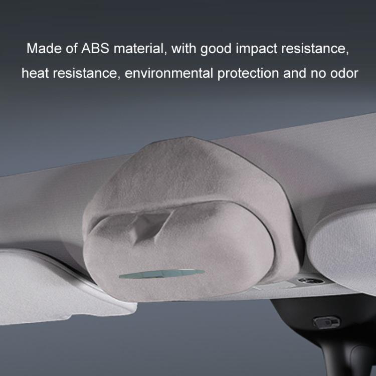 For Tesla Suede Leather Glasses Storage Box, Model: 2024 Model 3 Black - Sunglasses & Glasses Clips by PMc TechLife | Online Shopping South Africa | PMc TechLife | Buy Now Pay Later Mobicred