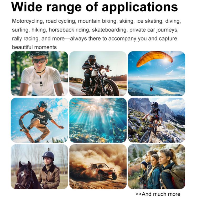 SOOCOO SAW1 With 64G Memory Card 4K HD Anti-Shake Waterproof Motorcycle Riding Recorder Chest Head Mounted Diving Thumb Camera - free shipping - PMC TechLife - Order now!