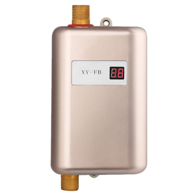 3000W Small Tankless Electric Water Heater For Kitchen Bathroom EU Plug(Gold) - free shipping - PMC TechLife - Order now!