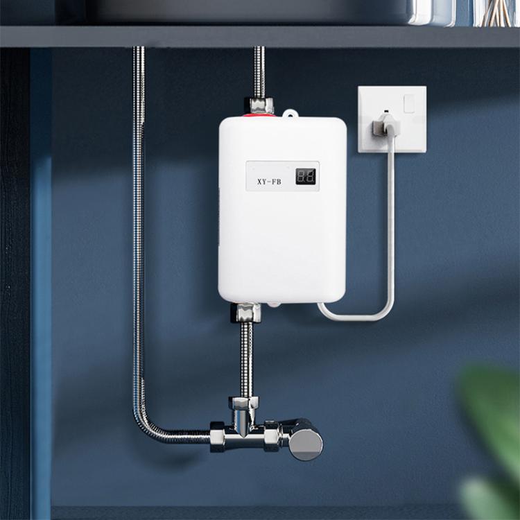 3000W Small Tankless Electric Water Heater For Kitchen Bathroom AU Plug(White) - free shipping - PMC TechLife - Order now!