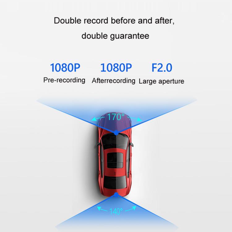 International Version AI Operation 4G Night Vision Remote Monitoring Driving Recorder(Front + Rear) - Car DVRs by PMc TechLife | Online Shopping South Africa | PMc TechLife | Buy Now Pay Later Mobicred