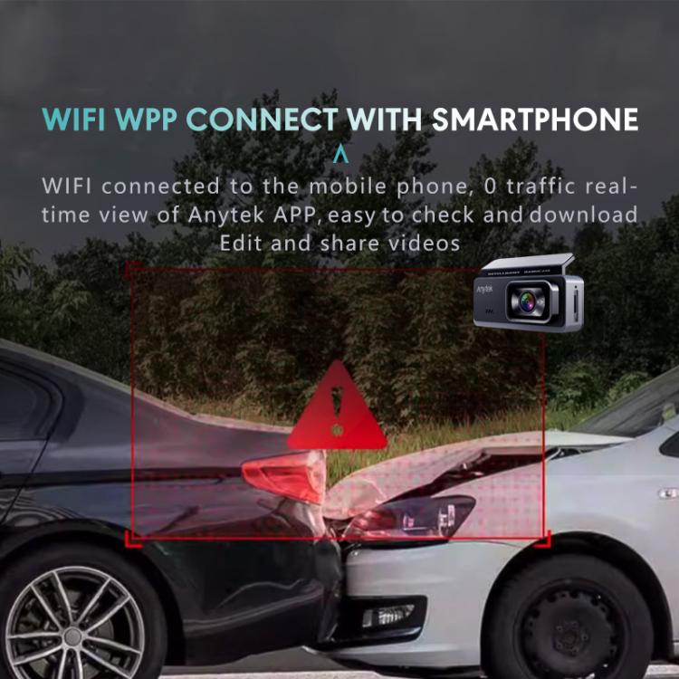 Anytek T1 PRO 3.2 Inch 2K HD Night Vision Car Recorder Hidden Car Camera Front And Rear Dual Recording - free shipping - PMc TechLife - Order now!