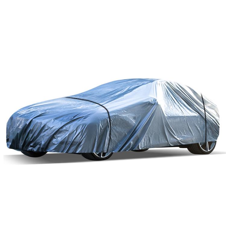Car PE Film Waterproof And Dustproof Four Seasons Universal Coat Cover, Size: M(Silver Gray) - PE Material by PMC TechLife | Online Shopping South Africa | PMC TechLife | Buy Now Pay Later Mobicred