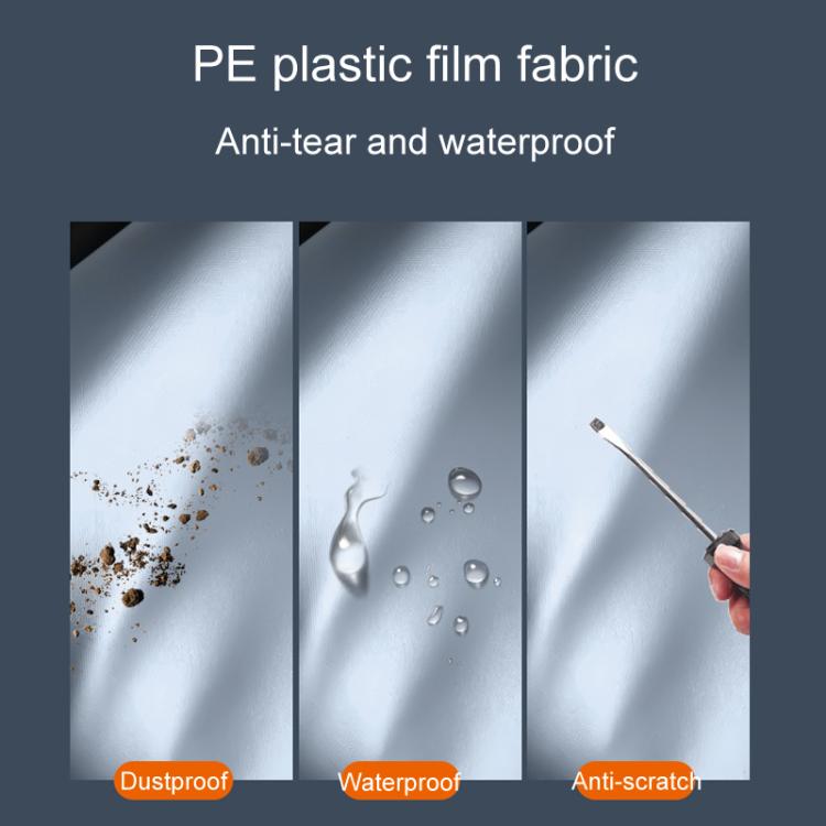 Car PE Film Waterproof And Dustproof Four Seasons Universal Coat Cover, Size: L(Silver Gray) - PE Material by PMC TechLife | Online Shopping South Africa | PMC TechLife | Buy Now Pay Later Mobicred