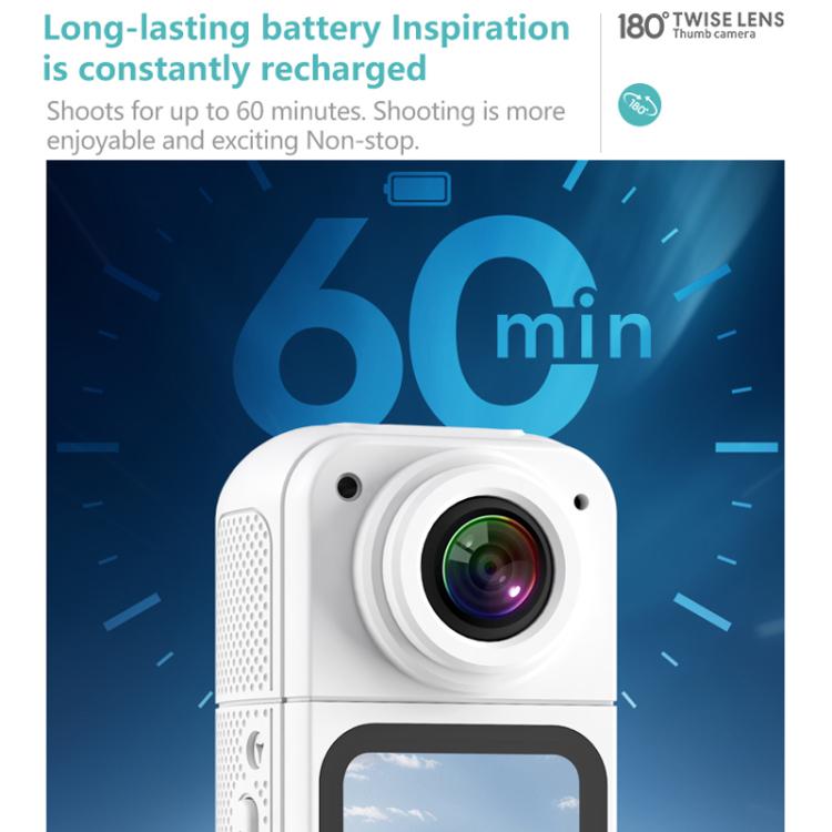 Anytek S70 Magnetic Thumb Sports Camera HD Outdoor Portable Riding Camera(White) - Video Cameras by Anytek | Online Shopping South Africa | PMC TechLife | Buy Now Pay Later Mobicred