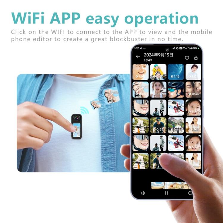 Anytek S70 Magnetic Thumb Sports Camera HD Outdoor Portable Riding Camera(White) - Video Cameras by Anytek | Online Shopping South Africa | PMC TechLife | Buy Now Pay Later Mobicred