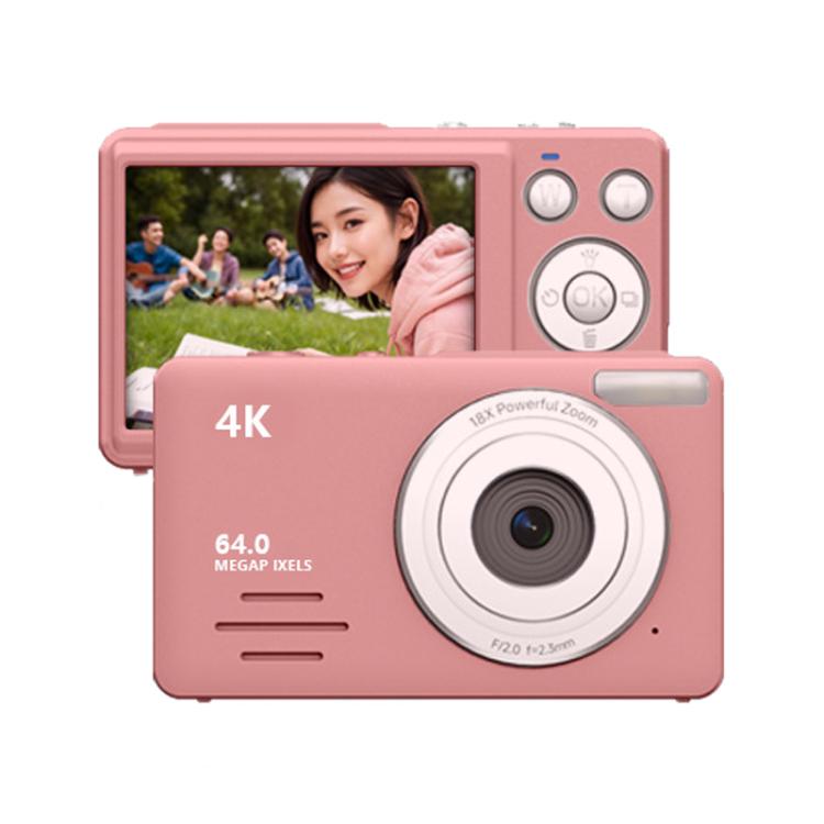Anytek S7 4K HD Digital Camera Self-Timer Travel Camera Student Kids Card Camera(Pink) - free shipping - PMC TechLife - Order now!