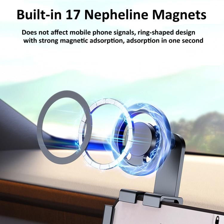 Magnetic Car Phone Holder Mount for Tesla Model 3/Y / AITO / NIO / Lixiang Auto(Black) - Universal Car Holders by PMc TechLife | Online Shopping South Africa | PMc TechLife | Buy Now Pay Later Mobicred