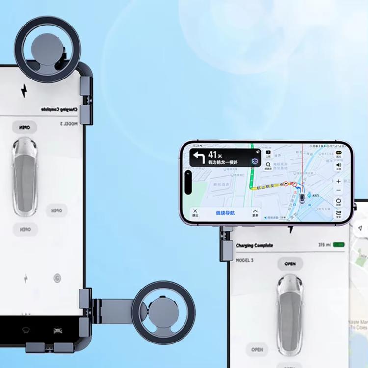 Magnetic Car Phone Holder Mount for Tesla Model 3/Y / AITO / NIO / Lixiang Auto(Black) - Universal Car Holders by PMc TechLife | Online Shopping South Africa | PMc TechLife | Buy Now Pay Later Mobicred