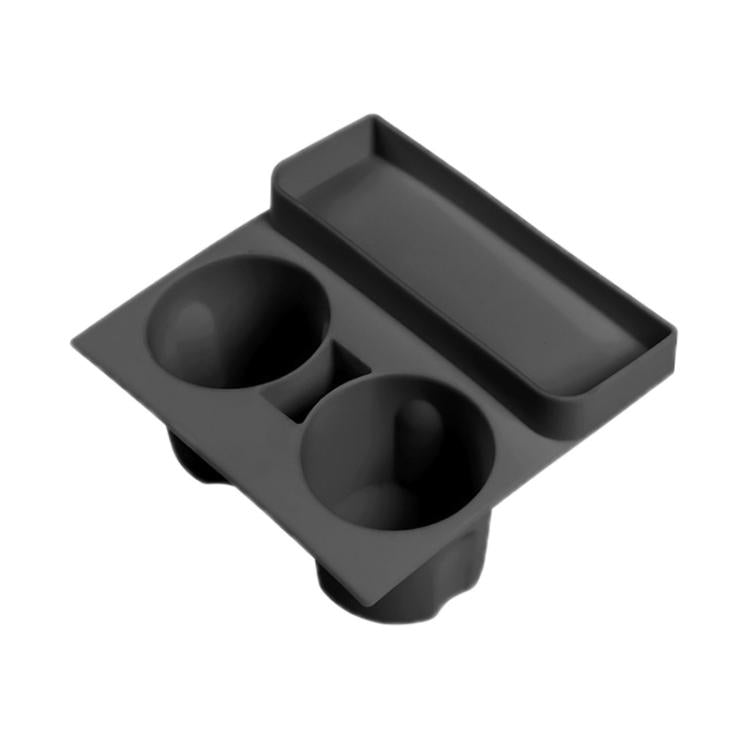 For Tesla 21-23 Model 3/Y Central Control Integrated Silicone Storage Cup Holder(Black) - Car Drink Holders by PMc TechLife | Online Shopping South Africa | PMc TechLife | Buy Now Pay Later Mobicred