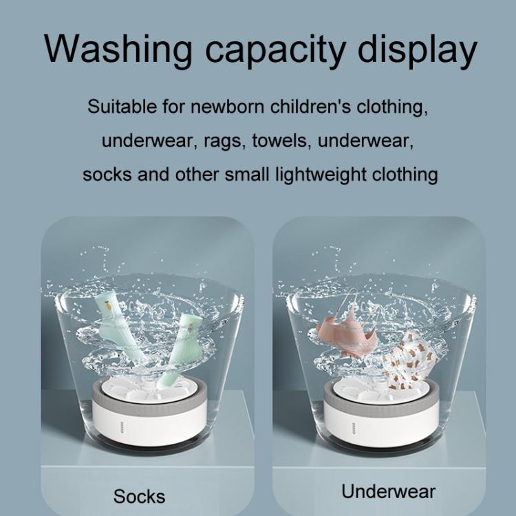 Mini Portable Underwear Socks Turbine Washing Machine, Color: Orange Three-speed Timing - Washing Machines & Accessories by PMC TechLife | Online Shopping South Africa | PMC TechLife | Buy Now Pay Later Mobicred