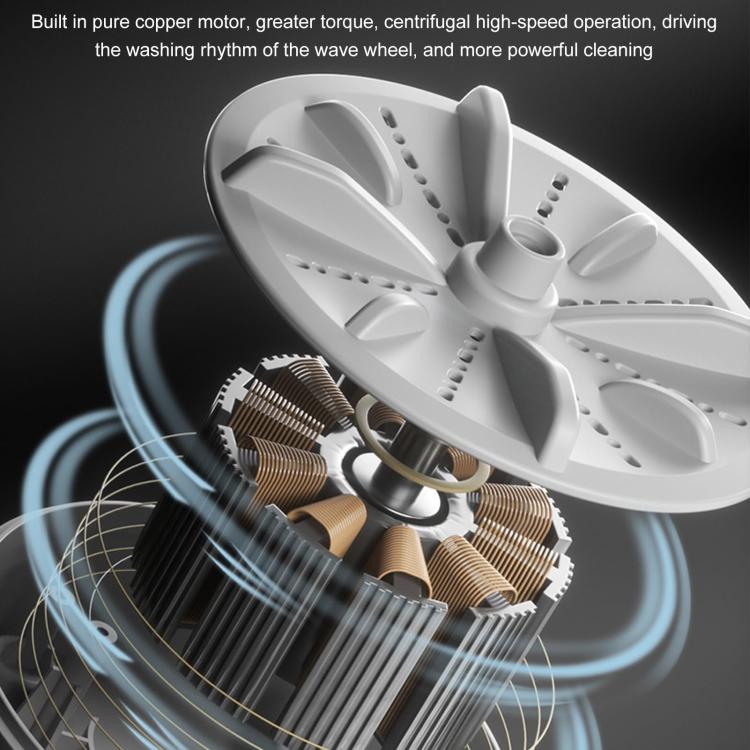Mini Portable Underwear Socks Turbine Washing Machine, Color: Gray Standard - free shipping - PMC TechLife - Order now!