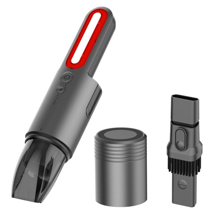 V8 Car Mini Portable Powerful Suction LED Flashing Warning Light Outdoor Lighting Vacuum Cleaner - Vacuum Cleaner by PMc TechLife | Online Shopping South Africa | PMc TechLife | Buy Now Pay Later Mobicred