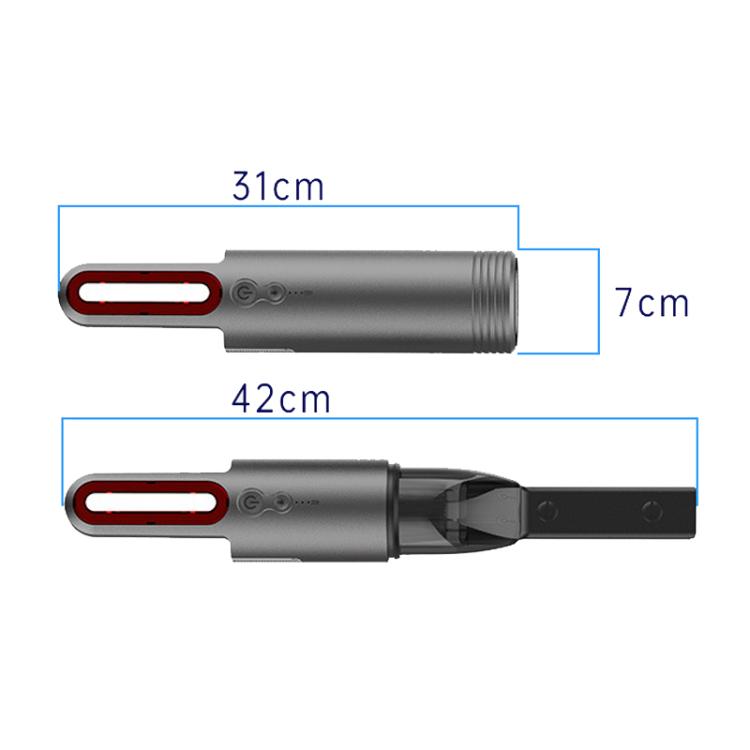 V8 Car Mini Portable Powerful Suction LED Flashing Warning Light Outdoor Lighting Vacuum Cleaner - Vacuum Cleaner by PMc TechLife | Online Shopping South Africa | PMc TechLife | Buy Now Pay Later Mobicred