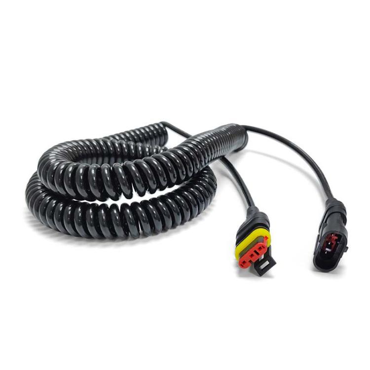 For CNHTC SINOTRUK HOWO SITRAK Four Way Monitoring Camera Spring Wire 8m - DIY Cables by PMc TechLife | Online Shopping South Africa | PMc TechLife | Buy Now Pay Later Mobicred