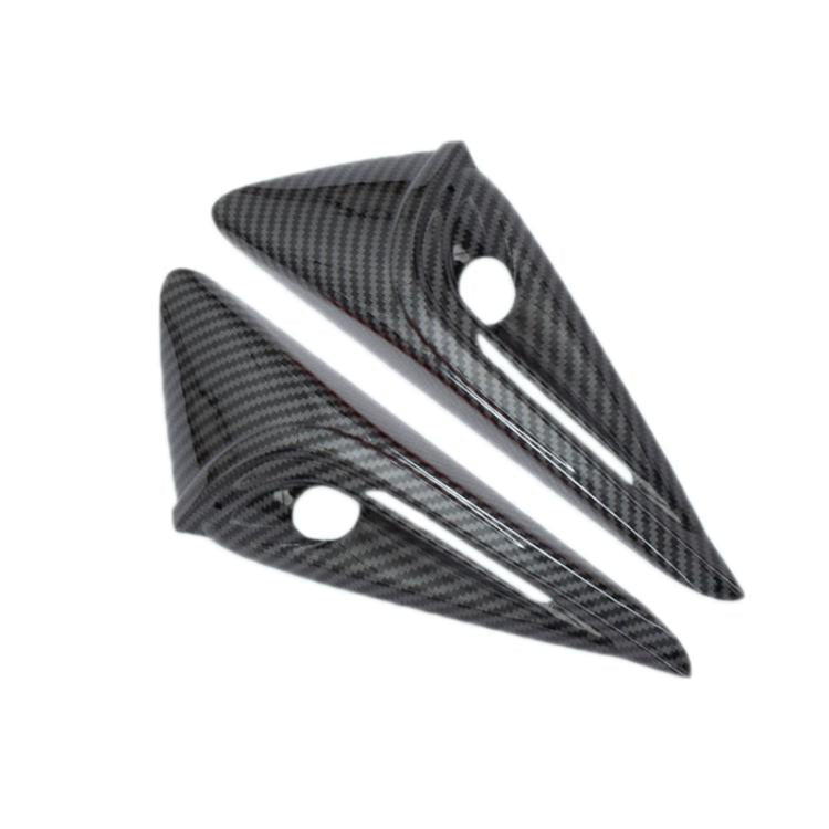 For Tesla 2024 Model 3 Fenders Side Labels Camera Cover Stickers, Color: Glossy Carbon Fiber Texture - Decorative Sticker by PMC TechLife | Online Shopping South Africa | PMC TechLife | Buy Now Pay Later Mobicred