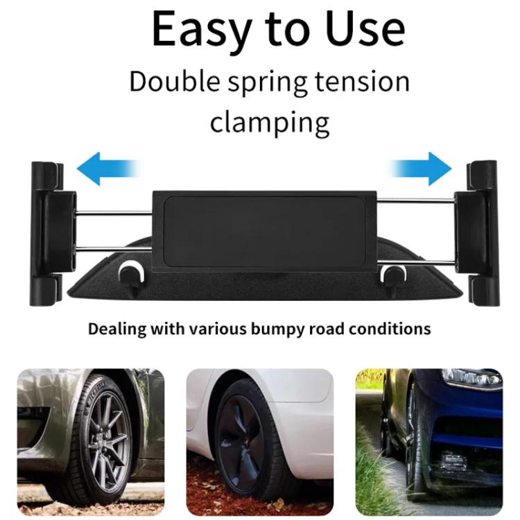 For Tesla 2024 Model 3/Y/S Car Seat Back Mobile Phone Holder(Black) - Special Car Holders by PMc TechLife | Online Shopping South Africa | PMc TechLife | Buy Now Pay Later Mobicred