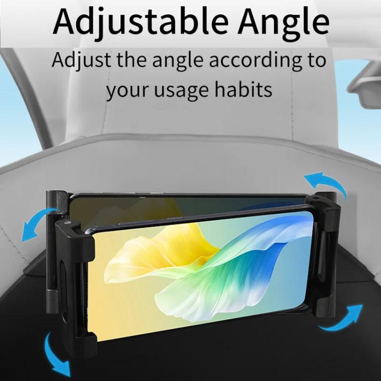 For Tesla 2024 Model 3/Y/S Car Seat Back Mobile Phone Holder(Black) - Special Car Holders by PMc TechLife | Online Shopping South Africa | PMc TechLife | Buy Now Pay Later Mobicred