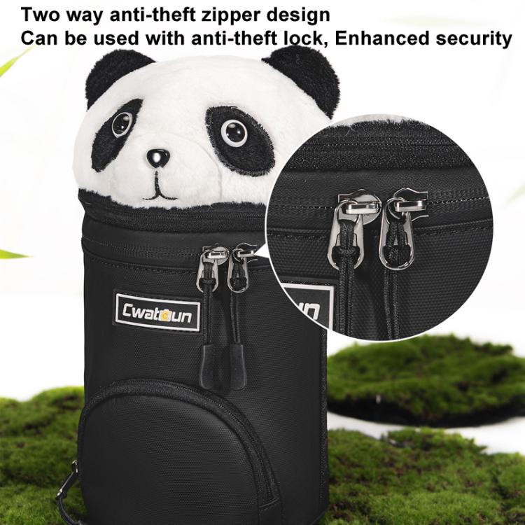 Cwatcun D162 Large Camera Lens Cylinder Cartoon Panda Camera Lens Protective Cover - free shipping - PMC TechLife - Order now!