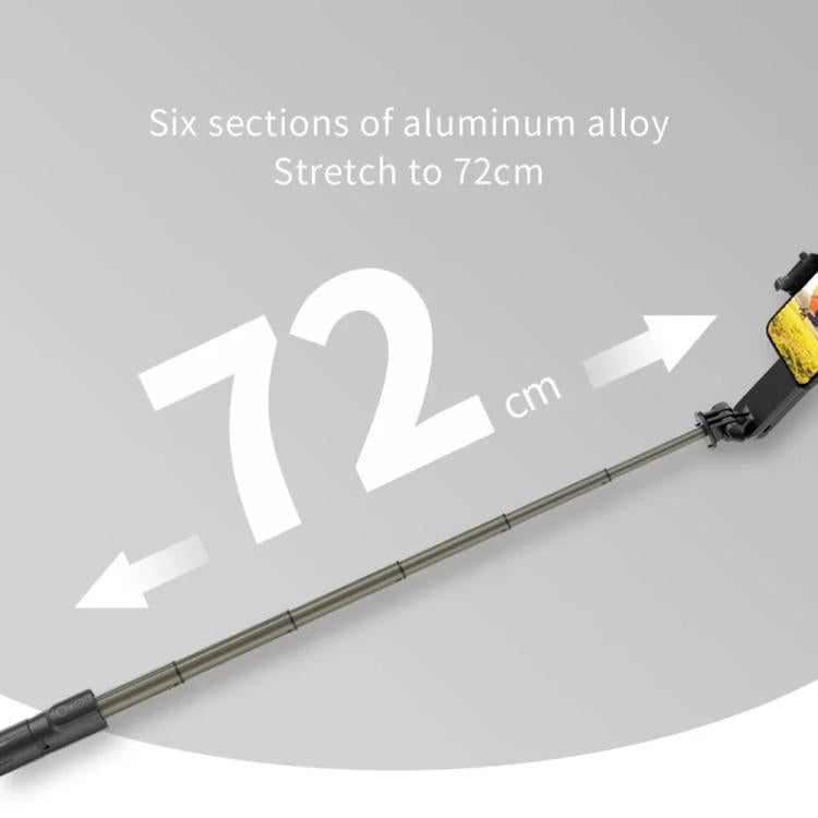 L09 Mini Handheld Folding Anti-shake Stabilizer Bluetooth Beauty Fill Light Selfie Stick(White) - Selfie Sticks by PMC TechLife | Online Shopping South Africa | PMC TechLife | Buy Now Pay Later Mobicred