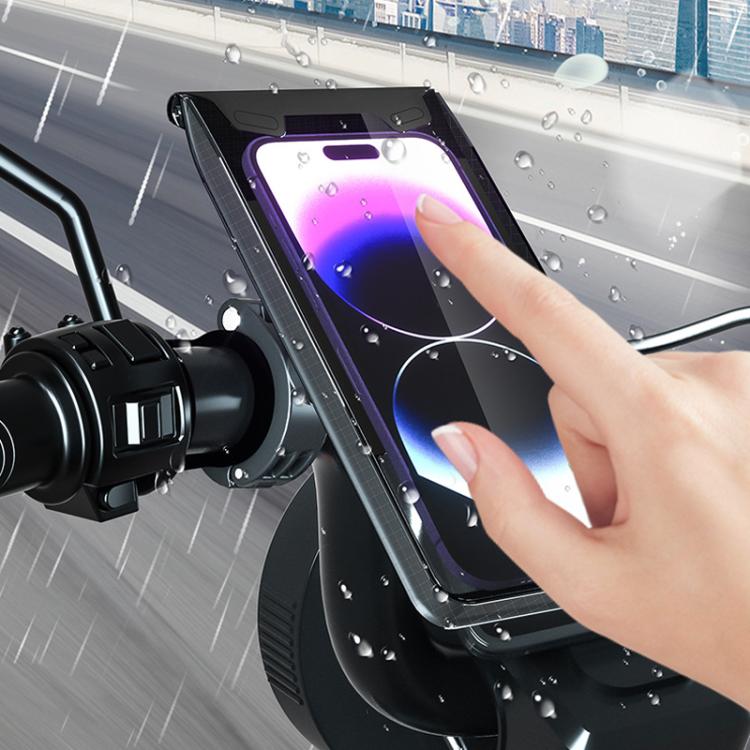 Bicycle Holder Waterproof Pouch Bag Bike Motorcycle Handlebar Mirror Phone Stand Mount, Size: L - Holders by PMC TechLife | Online Shopping South Africa | PMC TechLife | Buy Now Pay Later Mobicred