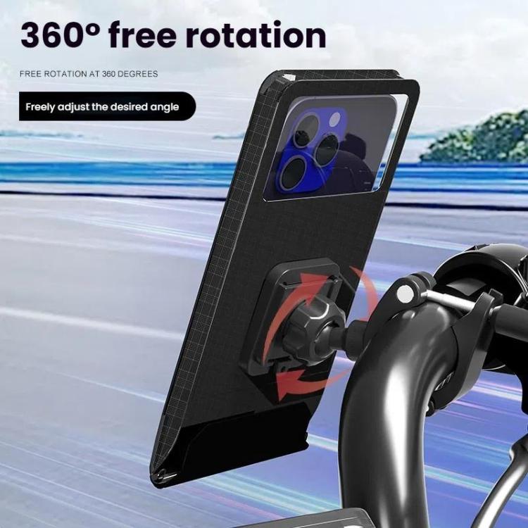 Bicycle Holder Waterproof Pouch Bag Bike Motorcycle Handlebar Mirror Phone Stand Mount, Size: L - Holders by PMC TechLife | Online Shopping South Africa | PMC TechLife | Buy Now Pay Later Mobicred