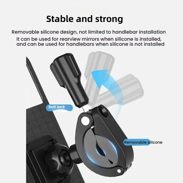 Bicycle Holder Waterproof Pouch Bag Bike Motorcycle Handlebar Mirror Phone Stand Mount, Size: L - Holders by PMC TechLife | Online Shopping South Africa | PMC TechLife | Buy Now Pay Later Mobicred