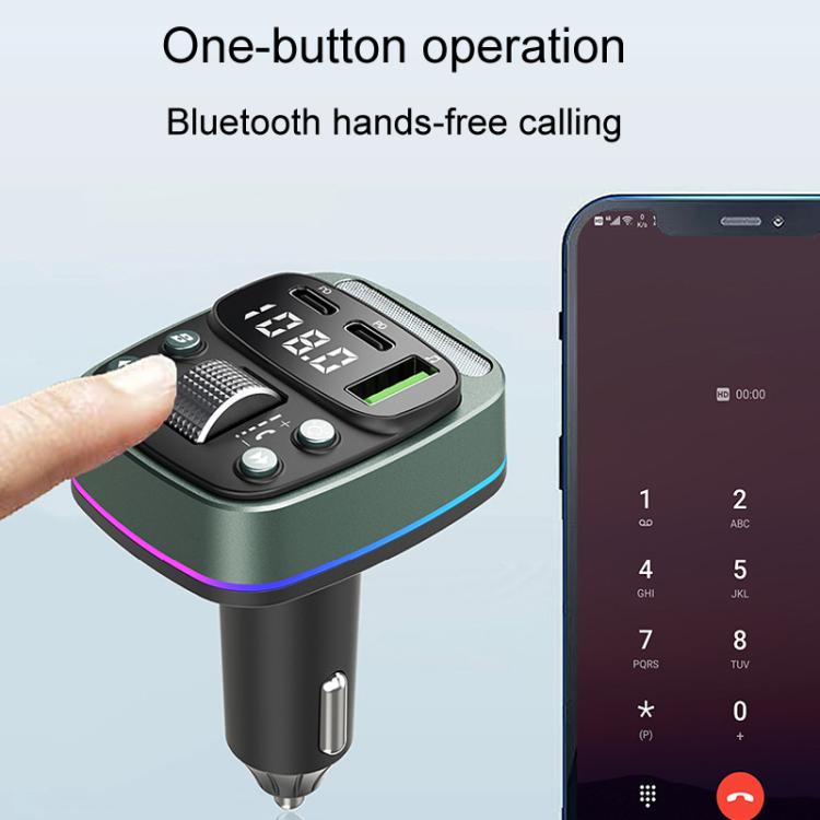 GZ08 Car Voltage Display Fast Charger Subwoofer MP3 Bluetooth Player - Car Charger by PMc TechLife | Online Shopping South Africa | PMc TechLife | Buy Now Pay Later Mobicred