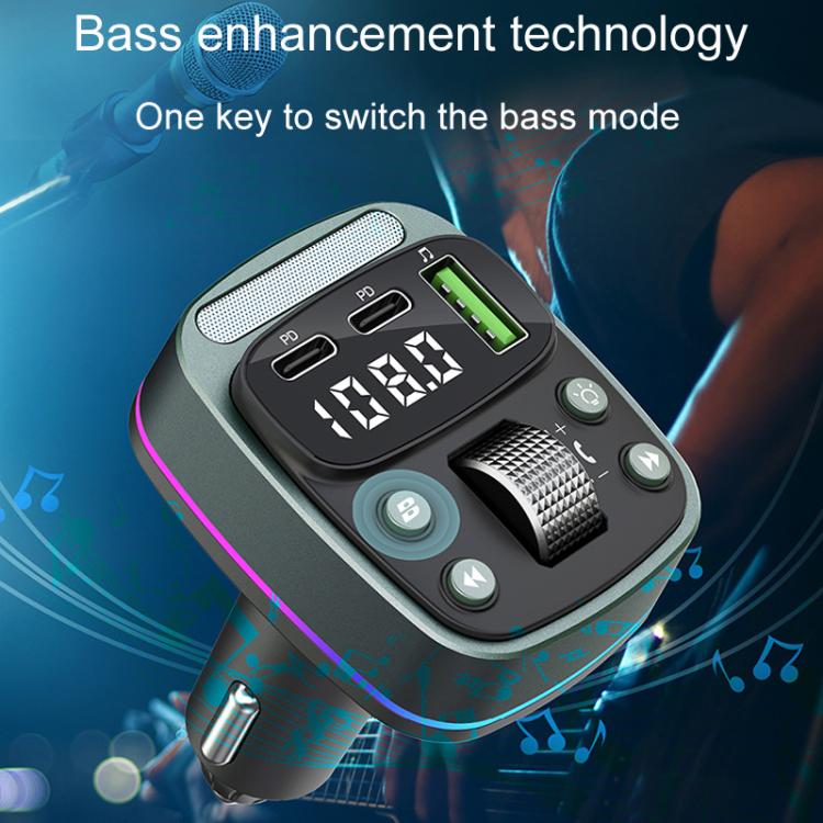 GZ08 Car Voltage Display Fast Charger Subwoofer MP3 Bluetooth Player - Car Charger by PMc TechLife | Online Shopping South Africa | PMc TechLife | Buy Now Pay Later Mobicred