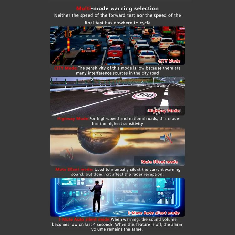 RAD2000 Car Lidar Speed Detector Car Electronic Dog, Support English/Russian - Radar Detectors by PMc TechLife | Online Shopping South Africa | PMc TechLife | Buy Now Pay Later Mobicred