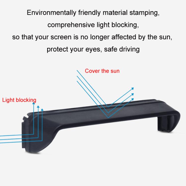 Car Navigation Display Universal Sun Visor, Size: Carbon Pattern M - Car Interior Mouldings by PMc TechLife | Online Shopping South Africa | PMc TechLife | Buy Now Pay Later Mobicred