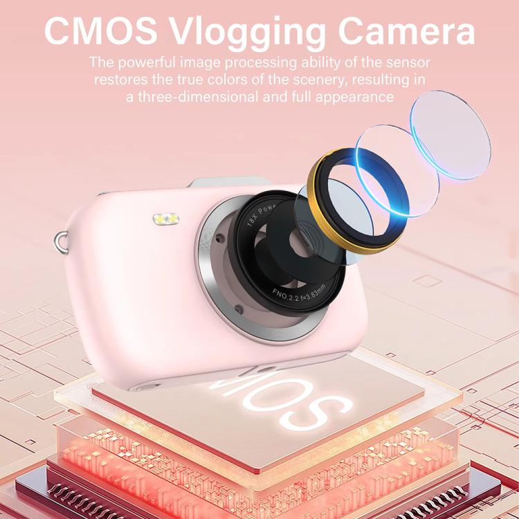 G7-A 2.8-inch 18X Digital Zoom 4K HD Beauty Digital Camera(Pink + OTG) - Children Cameras by PMC TechLife | Online Shopping South Africa | PMC TechLife | Buy Now Pay Later Mobicred