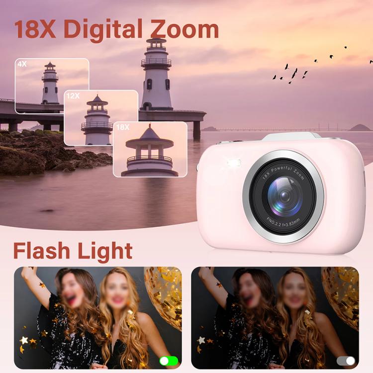 G7-A 2.8-inch 18X Digital Zoom 4K HD Beauty Digital Camera(White) - Children Cameras by PMC TechLife | Online Shopping South Africa | PMC TechLife | Buy Now Pay Later Mobicred
