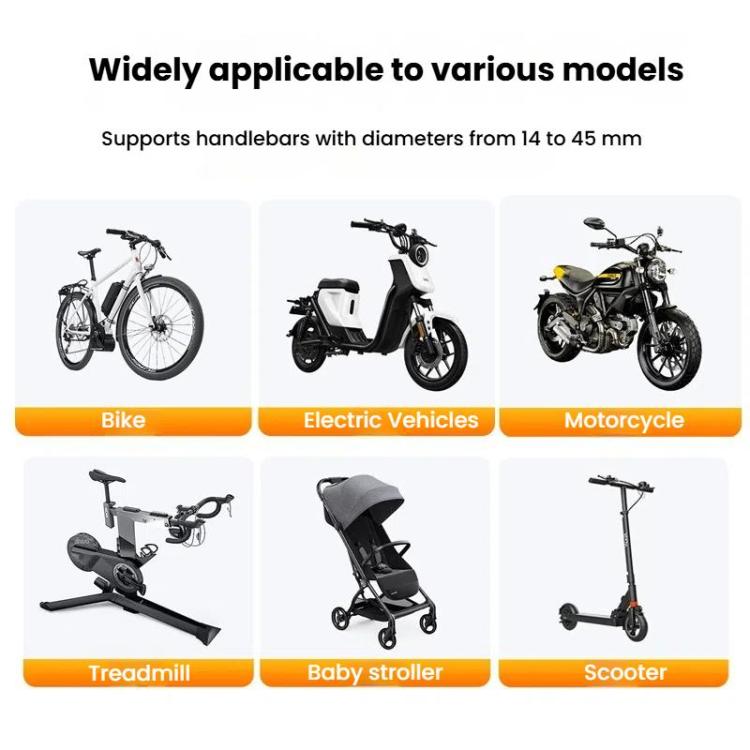 Bicycle Motorcycle Shock Absorption Mobile Phone Holder Gravity Navigation Mount(Black) - Holders by PMc TechLife | Online Shopping South Africa | PMc TechLife | Buy Now Pay Later Mobicred