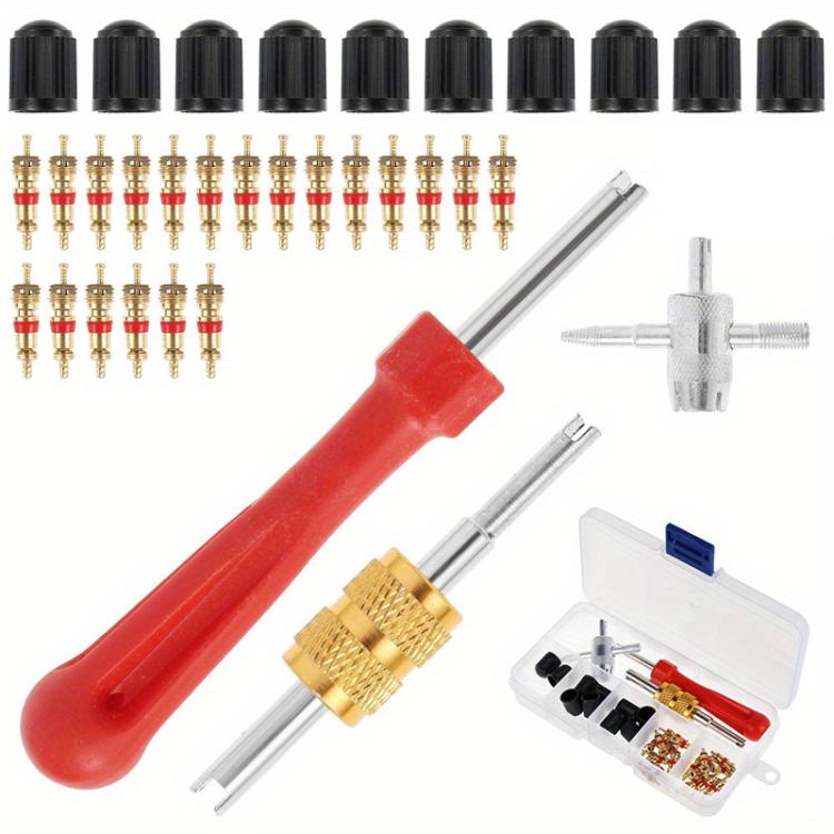 33pcs/Set Car Bicycle Tire Valve Core Installation Tool Repair Kit, Specifications: B - Maintenance tools by PMc TechLife | Online Shopping South Africa | PMc TechLife | Buy Now Pay Later Mobicred