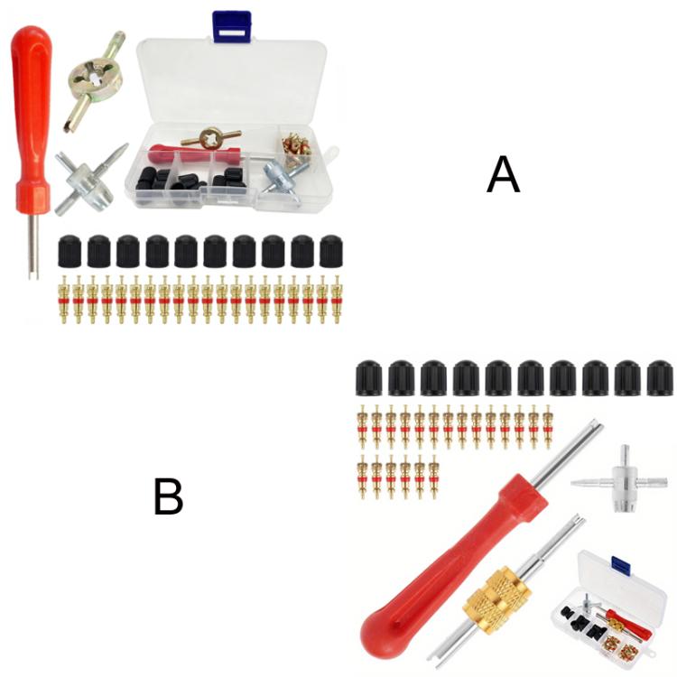 33pcs/Set Car Bicycle Tire Valve Core Installation Tool Repair Kit, Specifications: B - Maintenance tools by PMc TechLife | Online Shopping South Africa | PMc TechLife | Buy Now Pay Later Mobicred