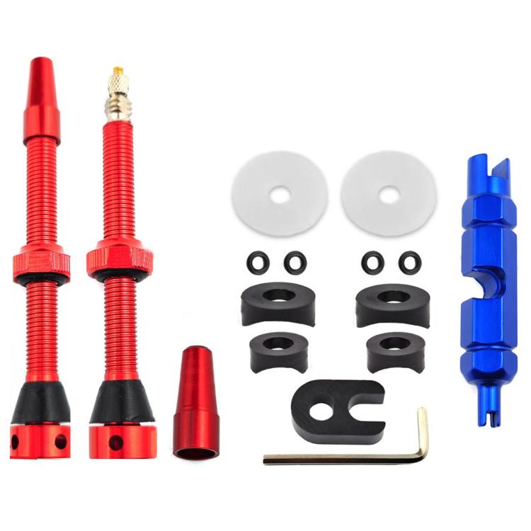 Mountain Road Bike Tubeless French Vacuum Valve, Color: 60mm Red B - Tire Valve Caps by PMC TechLife | Online Shopping South Africa | PMC TechLife | Buy Now Pay Later Mobicred