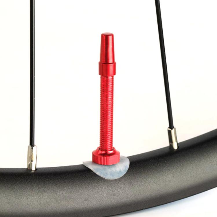 Mountain Road Bike Tubeless French Vacuum Valve, Color: 44mm Red A - free shipping - PMC TechLife - Order now!