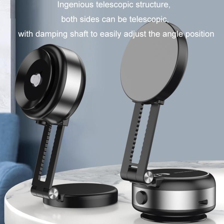 Car Navigation Eectric Vacuum Magnetic Suction Cup Multifunctional Bracket(Black) - Universal Car Holders by PMc TechLife | Online Shopping South Africa | PMc TechLife | Buy Now Pay Later Mobicred