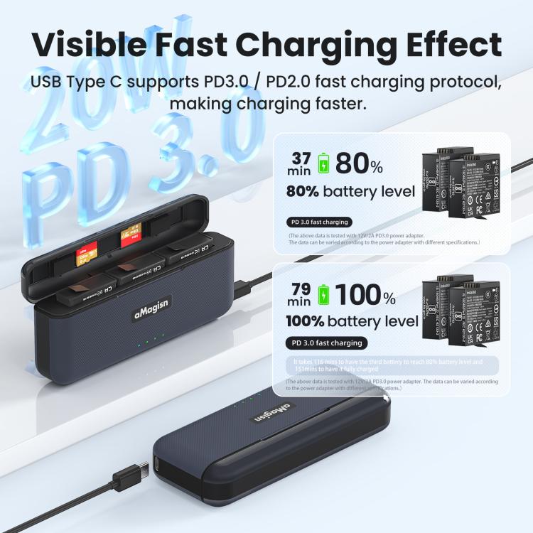 For Insta360 Ace Pro 2 Battery aMagisn Fast Charging Box Charger Storage Compartment - free shipping - PMC TechLife - Order now!