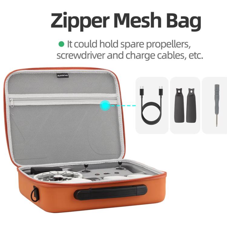 For DJI Flip Sunnylife FP-B958 Storage Bag Vlog Aerial Camera Protective Case Accessory(Gray) - free shipping - PMC TechLife - Order now!