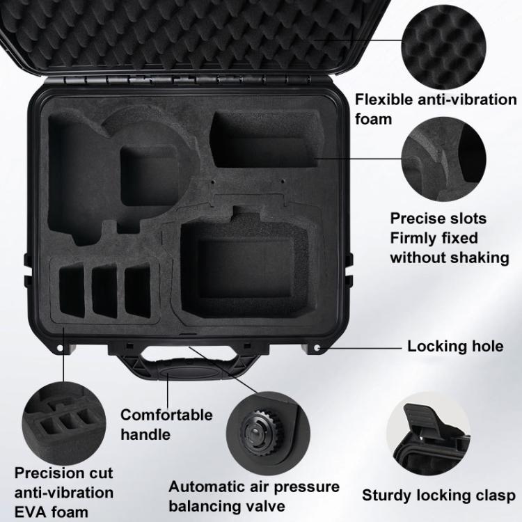 For DJI Flip CYNOVA FL-AQX-CY IP67 Waterproof Pressure And Shock Resistant Safety Case(Black) - free shipping - PMC TechLife - Order now!