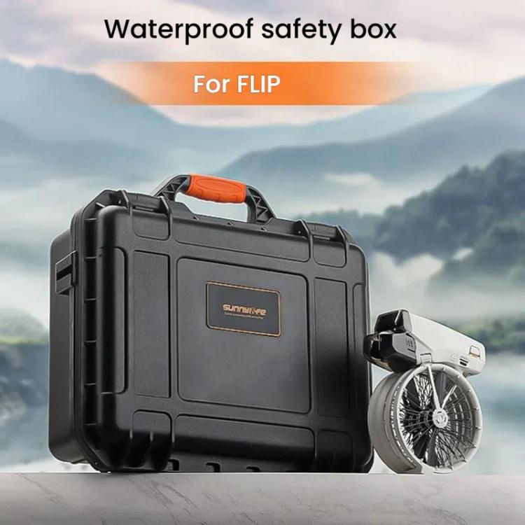 For DJI Flip Sunnylife AQX-19 Waterproof Storage Protective Suitcase Aerial Camera Smooth Flying Kit Bag(Black) - free shipping - PMC TechLife - Order now!