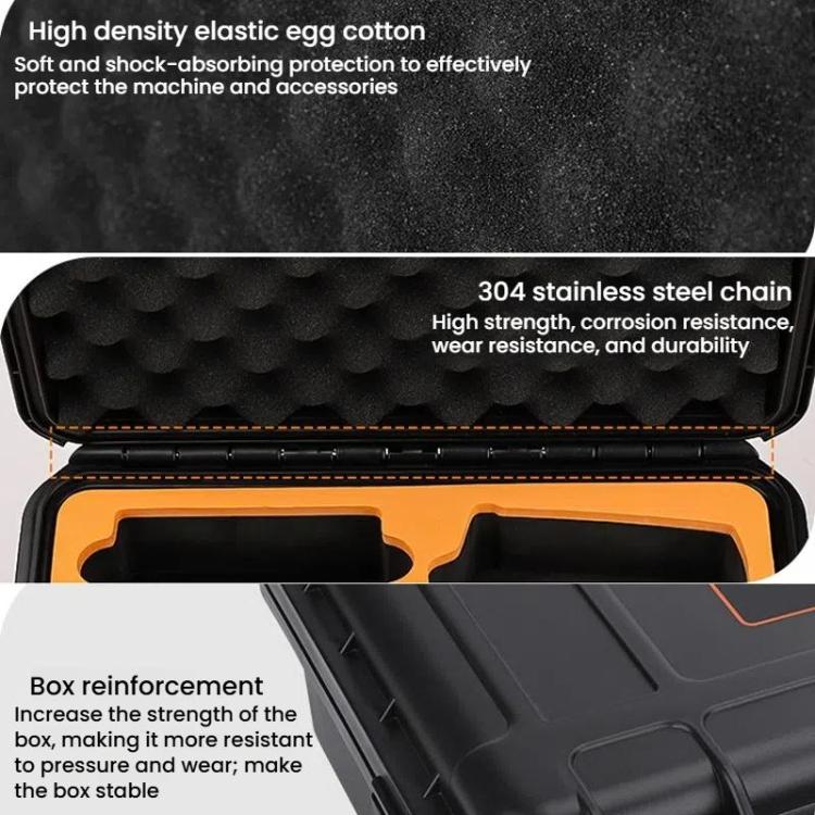 For DJI Flip Sunnylife AQX-19 Waterproof Storage Protective Suitcase Aerial Camera Smooth Flying Kit Bag(Black) - free shipping - PMC TechLife - Order now!