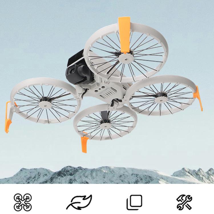 For DJI Flip CQT 4 In 1 Drone Folding Booster Stand Scratch and Wear Resistant Landing Protective Bracket(Black) - free shipping - PMC TechLife - Order now!