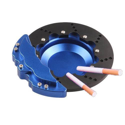 Car All-Aluminum Brake Disc Ashtray, Size: Non-rotating(Blue Black Edge) - Ashtrays by PMc TechLife | Online Shopping South Africa | PMc TechLife | Buy Now Pay Later Mobicred